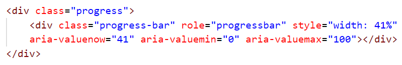 Sample codes copied from Bootstrap Cheat Sheet to make a basic progress bar